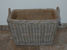 Cesto portalegna giunco con