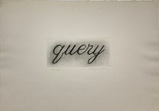 CARLO ALBERTO MUTINELLI (1916-1999) Bellissima Acquaforte OPERA Titolo "Query"