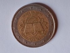 2 EURO commemorativa Francia 2007 trattato di Roma, Buone condizioni circolata