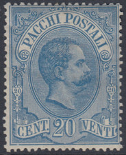 ITALIA 1884 - Sassone Pacchi n. 2 - Zecca - 540$ - SUPER CENTRATO