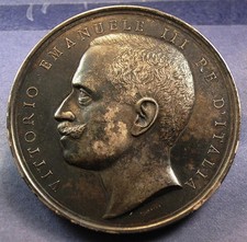 REGNO - VITTORIO EMANUELE III - MEDAGLIA PREMIO - ARGENTO - 56 MM. / 76,40 G.