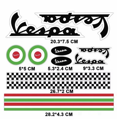 Kit adesivi moto - kit, piaggio