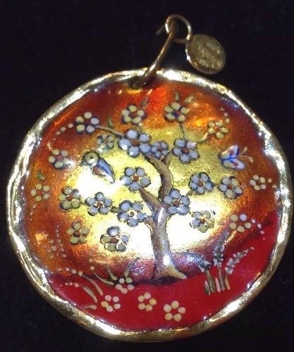 Ciondolo oro smalto di - e,