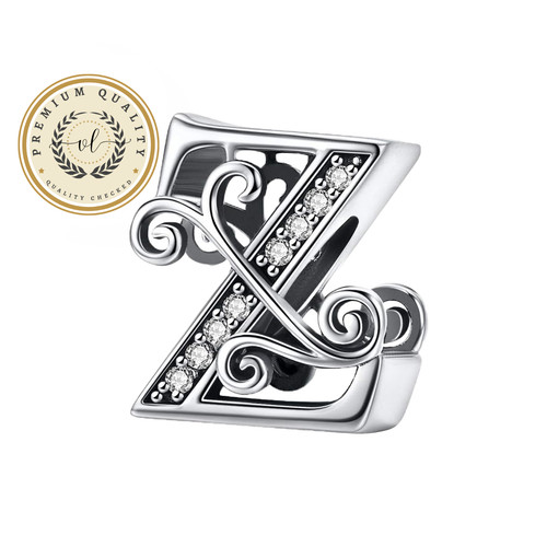 Charm lettera calligrafico - charm,