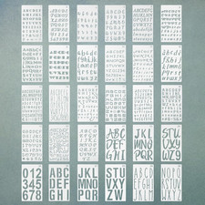 30 Pz Stencil per Lettere