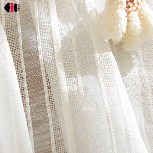 White stripe sheer - white,