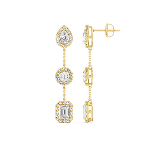 Orecchini oro kt con - oro,
