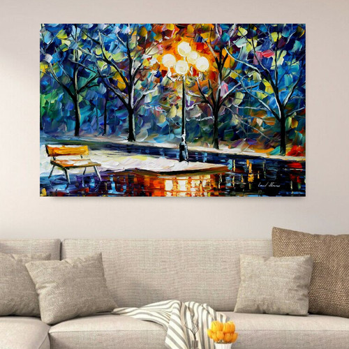 Leonid afremov winter night - afremov,