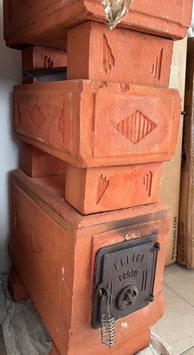 Stufa legna terracotta - in,