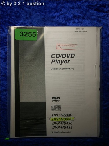 Sony manuale uso dvp - manuale, /