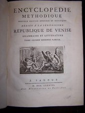 Encyclopedie methodique - encyclopedie,