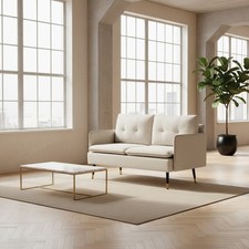 Divano 2 Posti in Tessuto con