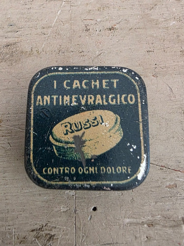 Vintage scatola latta - scatola, in