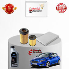 KIT TAGLIANDO 3 FILTRI E OLIO FORD FOCUS III 1.5 TDCI 88KW 120CV 2015 ->
