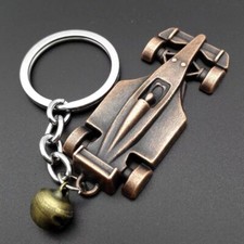 Stock 200  Pezzi Portachiavi Auto Da Corsa Metallo In Lega Di Zinco Porta Chiave