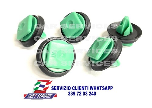 5pz clips mollette fissaggio - clips,
