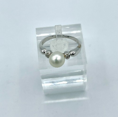 Massiver weissgold ring 585 - ,
