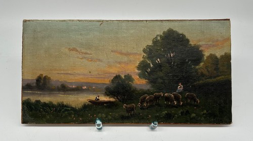 Quadro olio tardo - , romantico