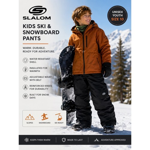 Pantaloni neve sci slalom - sci,