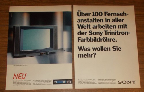 Rara pubblicità vintage sony - rara,