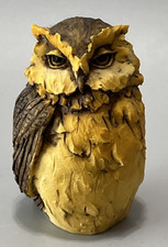 Figurina gufo intagliato - figurina,