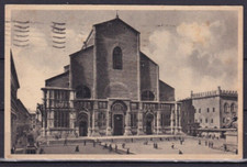 BASILICA SAN PETRONIO BOLOGNA -  CARTOLINA VIAGGIATA 1951 VALORE ISOLATO