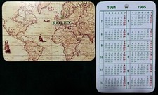 ROLEX CALENDAR 1984 1985
