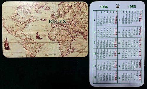Rolex calendar 1984 1985 - rolex,