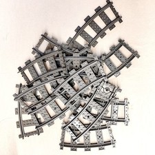 12X LEGO BINARI CURVA GRIGIA 53400 12PZ 12 PEZZI