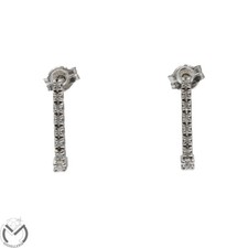 Orecchini oro bianco 18 kt 750