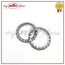 Coppia cuscinetti gabbia sfere sterzo Malaguti FIFTY HF 1978 - 1981 FE25