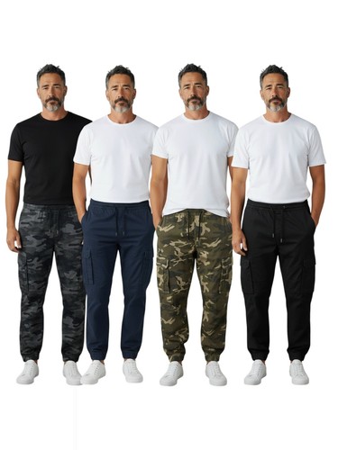 Pantalone cargo uomo mimetico - pantalone,