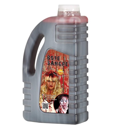 Bottiglia sangue finto per