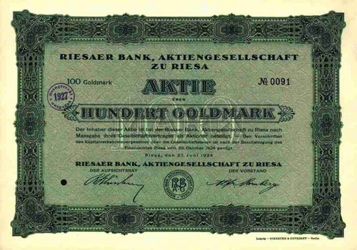Riesaer bank 1924 - 1924, riesa