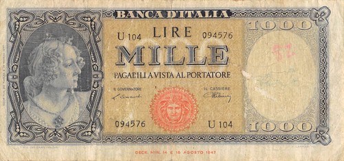 Italy 1000 lire 18 - ,