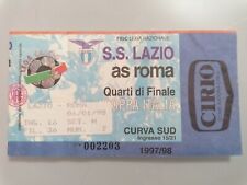 BIGLIETTO STADIO STADIUM TICKET football LAZIO ROMA COPPA ITALIA 1997-98 Cirio