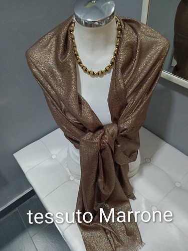 Stola marrone dorato scialle - marrone,