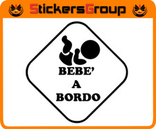 ADESIVO BEBE A BORDO PER AUTO