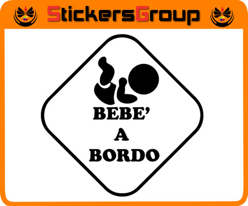 Adesivo bebe bordo - a,