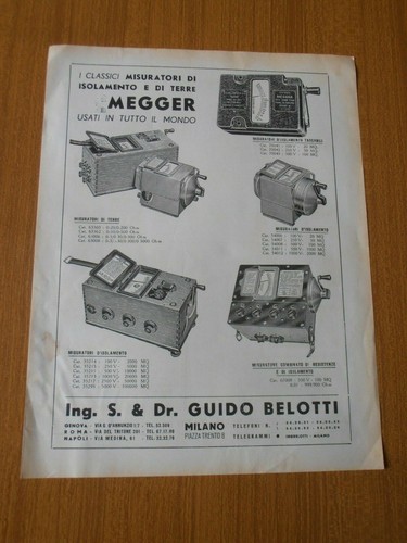 1961 megger misuratore - 1961,