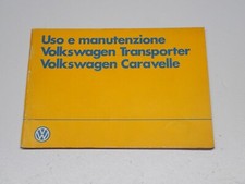VOLKSWAGEN TRANSPORTER CARAVELLE USO E MANUTENZIONE LIBRETTO MANUALE 1983