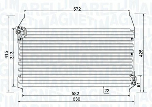 Condensatore radiatore aria - condensatore,