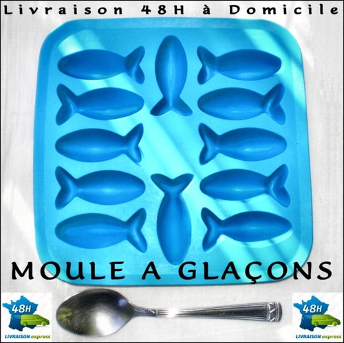 Moule glaçons poissons bac - glaÇons,