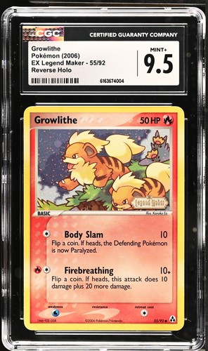 Cgc mint growlithe - 9.5,