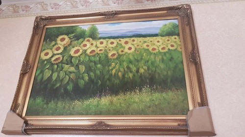 Quadro paesaggio girasoli - quadro,