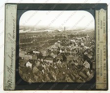 GERMANIA Amburgo paesaggio 1890c lanterna magica foto diapositiva