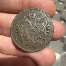 3 Kreuzer 1800 F Zecca Hall in