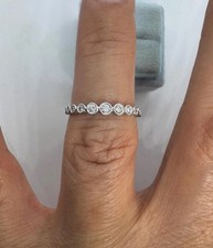 Fede nuziale vera moissanite