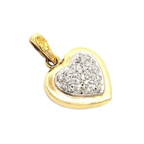 Ciondolo donna cuore diamanti - ciondolo,