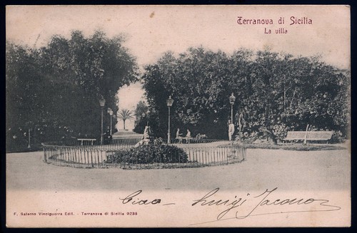 Cartolina terranova sicilia - di,
